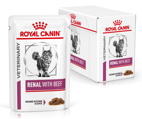 Royal Canin VD Cat Renal Beef Wet