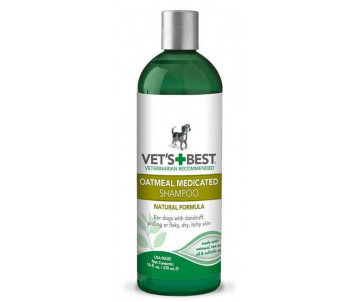 Vet's Best Oatmeal Medicated Shampoo Шампунь с овсяной мукой для собак с сухой кожей