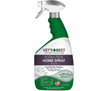 Vet's Best Flea Tick Home Spray Cats Спрей от блох, клещей и москитов для кошек и дома