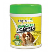 Espree Aloe Ear Care Pet Wipes Салфетки для удаления ушной серы и неприятных запахов для собак и котов