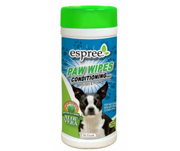 Espree Paw Wipes Влажные салфетки увлажнение и защита кожи и шерсти собак