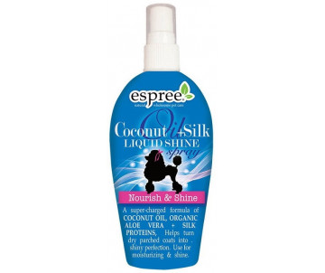 Espree Coconut Oil+Silk Liquid Shine Spray Спрей с кокосовым маслом для блеска шерсти собак