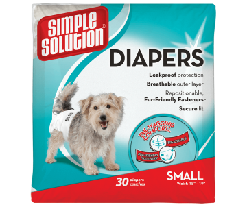 Simple Solution Disposable Diapers Гигиенические подгузники для животных, 30 шт