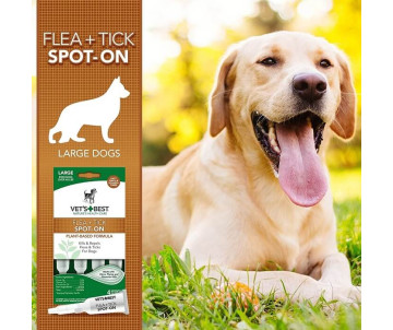 Vet's Best Flea Tick Drops Капли от блох и клещей для собак, 4 шт