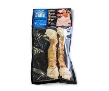 AnimAll Dental Dog Кость баварская узловая с мясом курицы, 2 шт