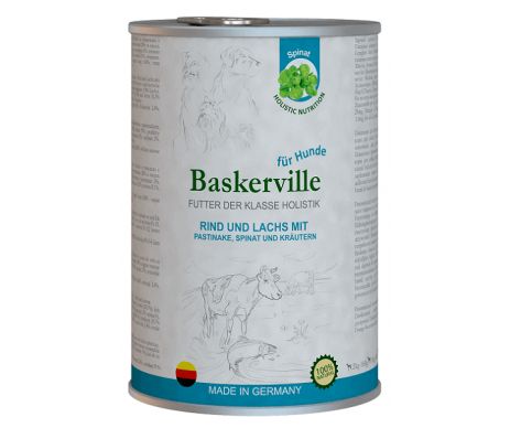 Baskerville Holistic Dog Adult Rind und Lachs Wet