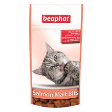 Beaphar Malt Bits Salmon Подушечки для выведения шерсти из желудка котов со вкусом лосося