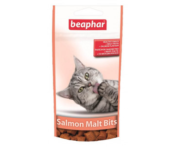 Beaphar Malt Bits Salmon Подушечки для виведення шерсті зі шлунка котів зі смаком лосося