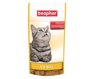 Beaphar Vit-Bits Подушечки з мультивітамінів пастою для кішок