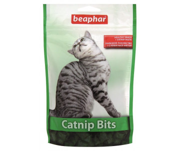 Beaphar Catnip Bits  хрусткі подушечки з котячою м'ятою для котів та кошенят