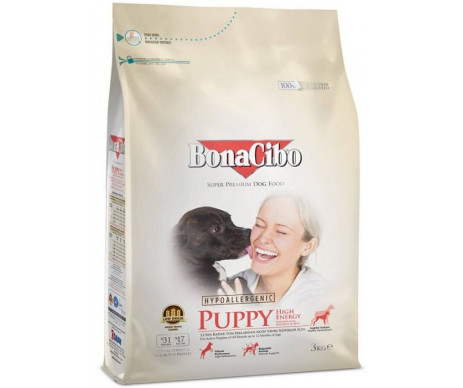 BonaCibo Puppy High Energy Chicken & Rice with Anchovy