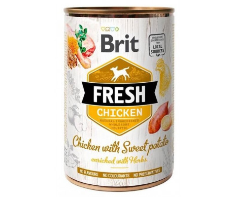 Brit Fresh Dog Adult Chicken Sweet Potato Wet