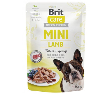 Brit Care Dog Adult Mini Lamb Fillets In Gravy pouch