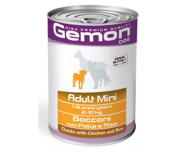 Gemon Dog Mini Adult Chunks Chicken WET