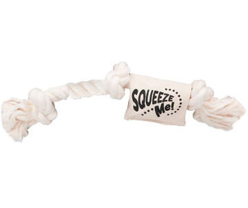 Flamingo Cotton Rope Squeaker канат с пищалкой игрушка для собак