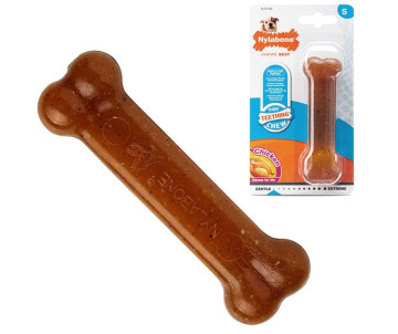 Nylabone Puppy Chew Bone кістка жувальна іграшка для цуценят, смак курки