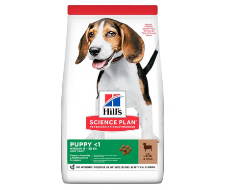 Hills Dog Science Plan Puppy Medium Lamb Rice