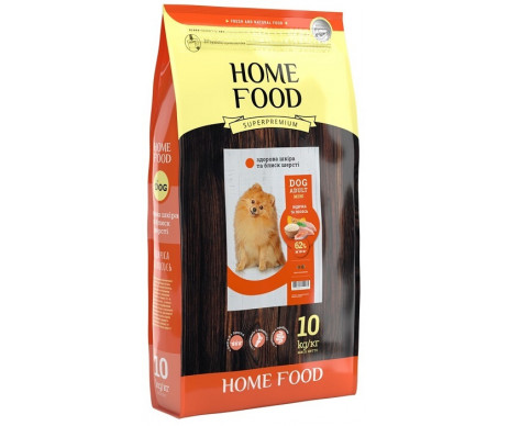Home Food Dog Adult Mini Hair & Skin Turkey Salmon