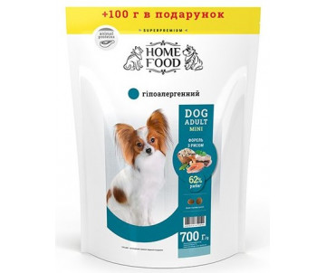 Home Food Dog Adult Hypoallergenic Mini Trout Rice With Vegetables