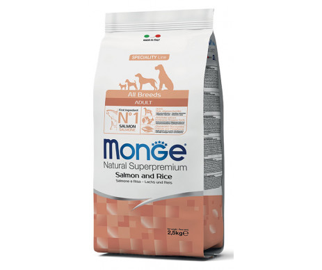 Monge Dog Adult All Breeds Salmon Rice