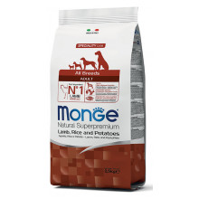 Monge Dog Adult All Breeds Lamb Rice