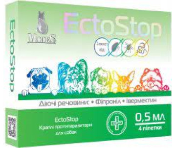 Modes ЕктоСтоп капли от блох и клещей для собак