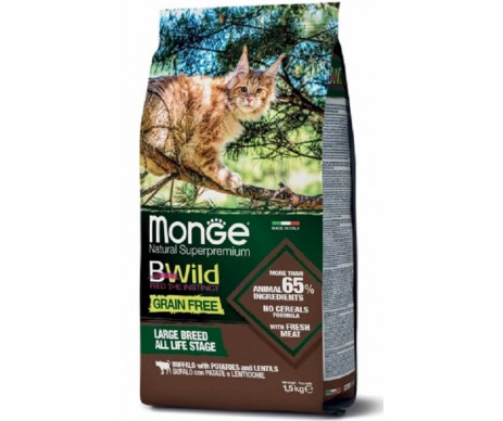 Monge BWILD Cat Grain Free Buffalo