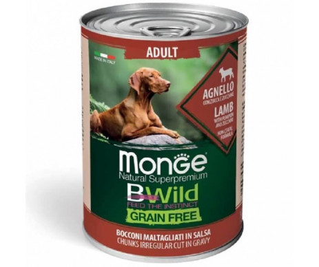 Monge BWILD Dog Adult Lamb Wet