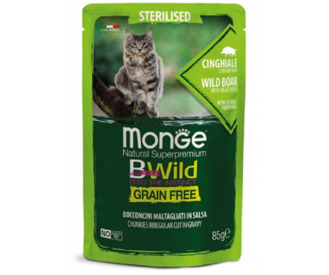 Monge BWILD Cat Grain Free Tuna Sterilised Wet
