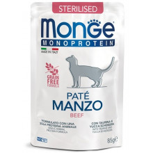 Monge Monoprotein Cat Sterilised Beef Wet