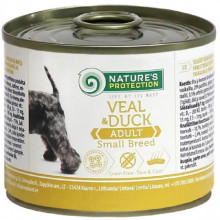Natures Protection Dog Adult Small Breed Veal Duck
