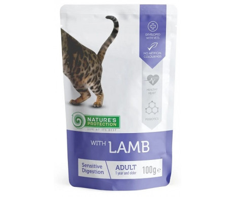 Natures Protection Cat Sensitive digestion with Lamb