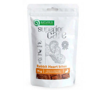 Natures Protection Dog Snack Superior Care Rabbit Heart Bites