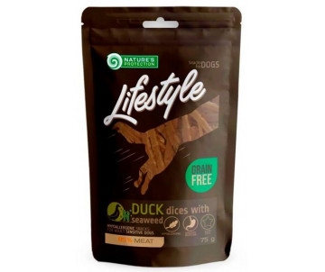 Natures Protection Lifestyle snack for dogs soft duck dices with seaweed