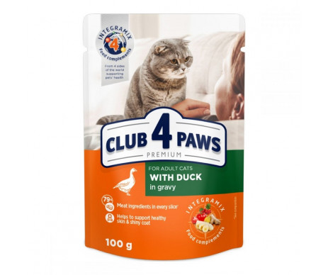 Club 4 Paws Cat Adult Premium Duck Wet