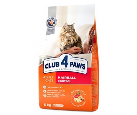Club 4 Paws Cat Adult Premium Hairball Control