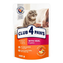 Club 4 Paws Cat Adult Premium Veal Wet