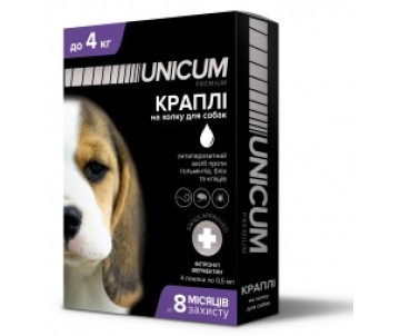 Unicum premium Капли от блох и клещей для собак, 1 шт