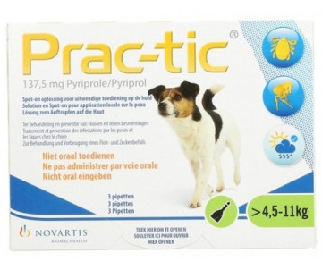 Novartis Prac-tic Капли от блох и клещей для собак, 1 шт