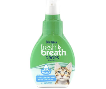 TropiClean Fresh Breath Капли в воду для ухода за зубами и дёснами для кошек