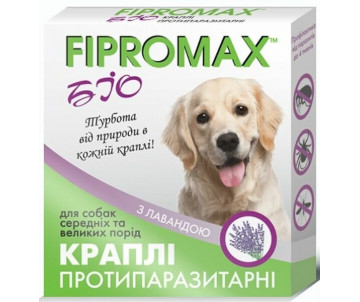 FIPROMAX БИО Капли от блох и клещей для собак средних и больших пород, 1 шт