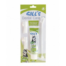 CROCI GILL'S Зубная паста + 3 щетки в наборе, для собак