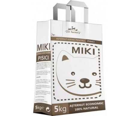 Pet Factory MIKI Бентонитовый наполнитель для кошачьего туалета без аромата