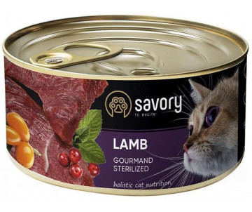 Savory Cat Gourmand Sterilized Lamb 