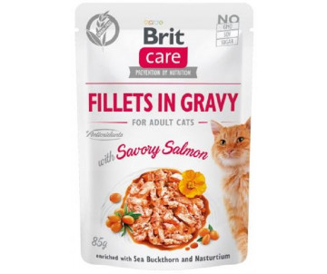 Brit Care Cat Adult Fillets Salmon In Gravy