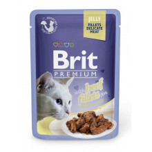 Brit Premium Cat Adult Beef Fillets Jelly pouch