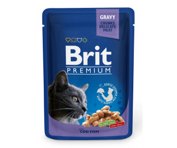 Brit Premium Cat Adult Cod Fish pouch