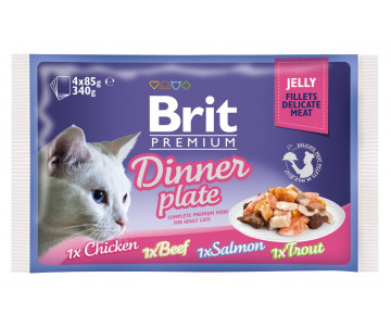 Brit Premium Cat Adult Dinner plate Jelly pouch