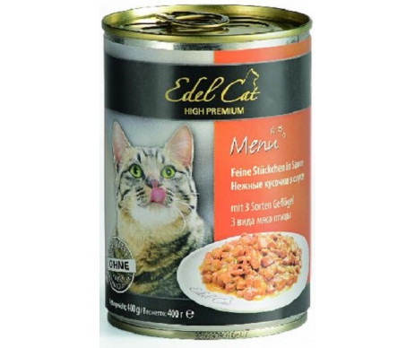 Edel Cat Adult 3 Types Of Poultry Meat Gravy