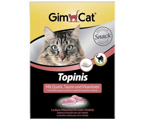 GimCat TOPINIS творог витамины для улучшения обмена веществ, микрофлоры кишечника